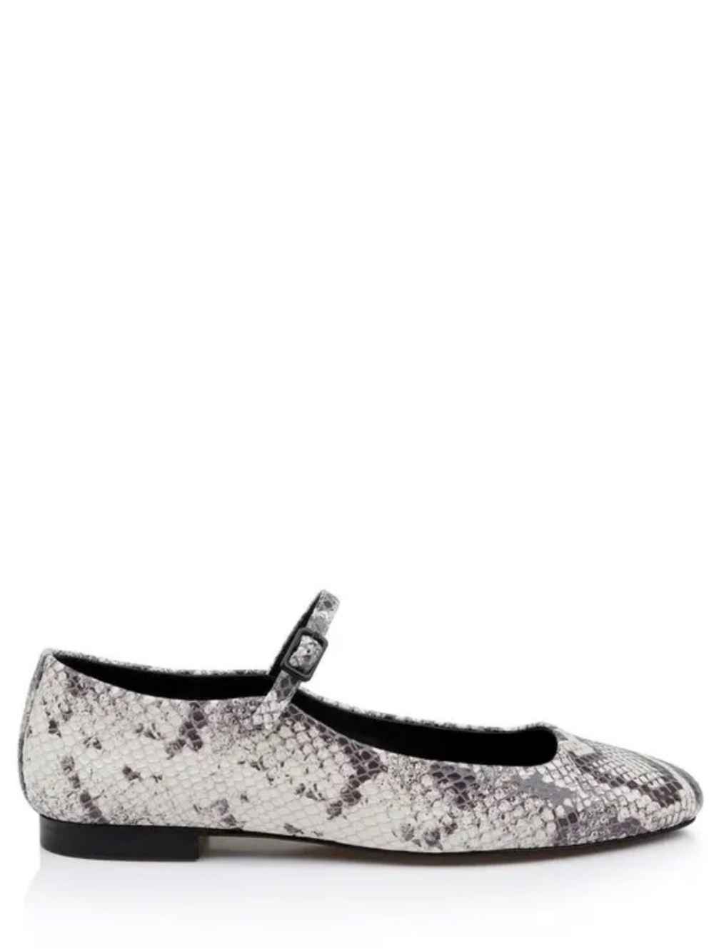 L'Agence Edelie Mary Jane Ballet Flats In Snake